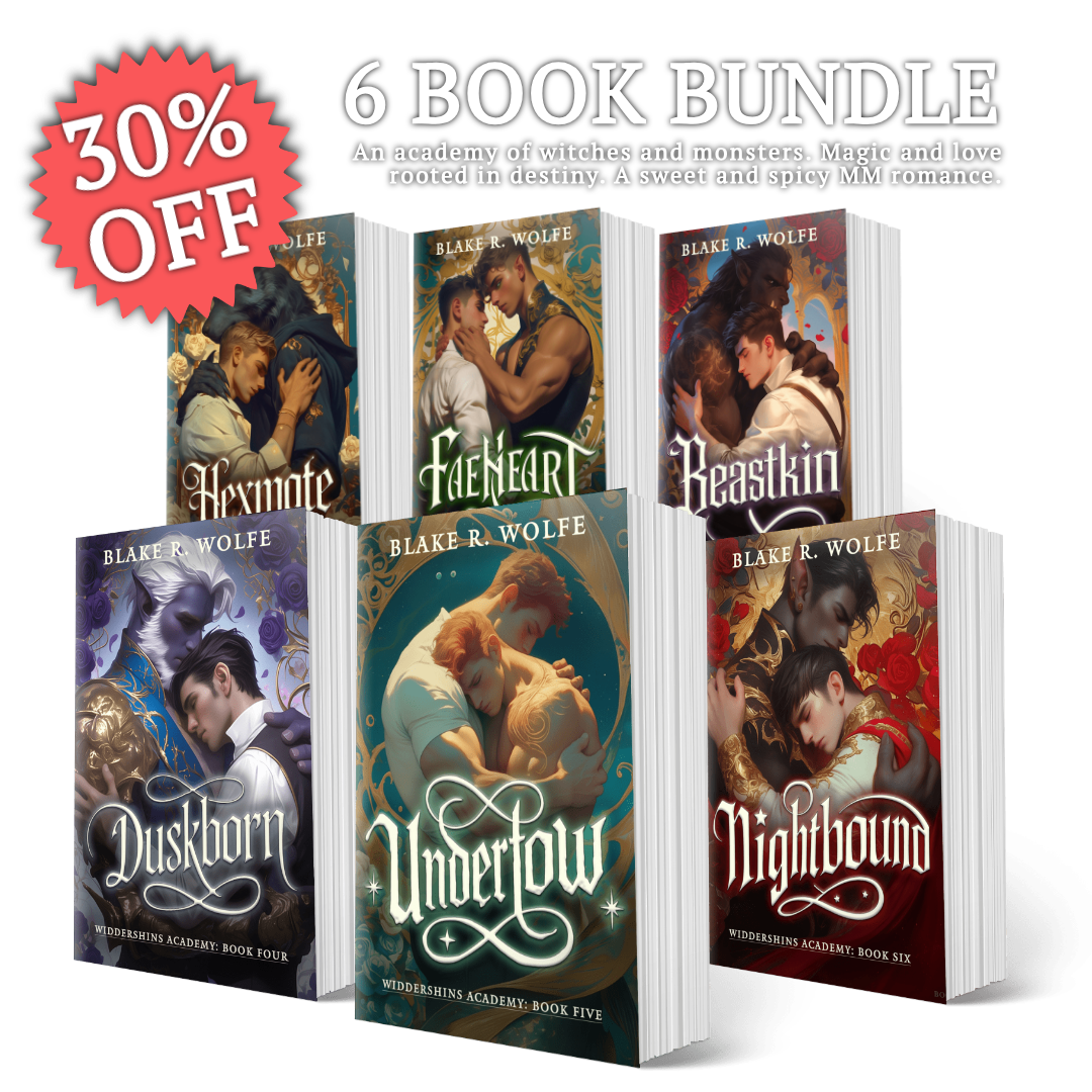 Widdershins Academy Bundle 1-6 - Signed Paperbacks - Paranormal MM Romance