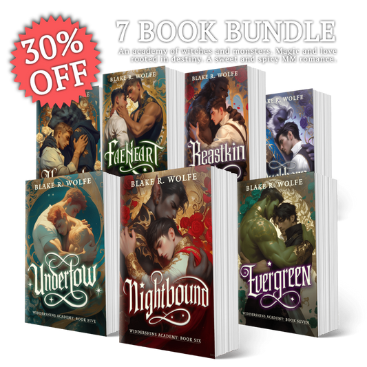 Widdershins Academy Bundle 1-7 - Signed Paperbacks - Paranormal MM Romance